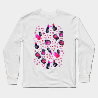 Made up in Hot Pink, Melon, Magenta and Classic Red Long Sleeve T-Shirt